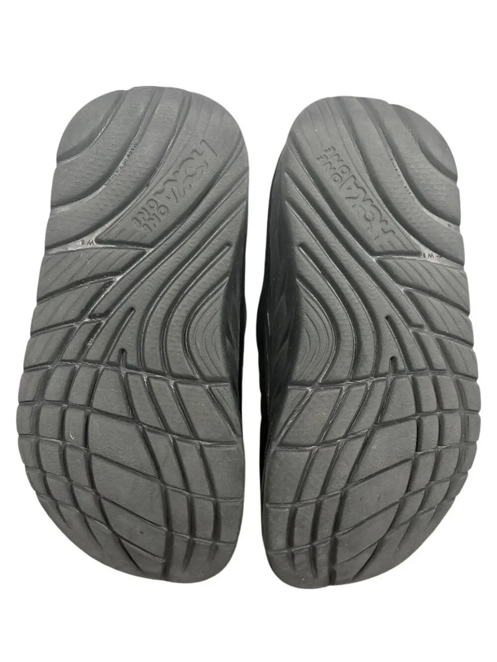 Hoka One One Ora Recovery Slide 2 sandals Black Size 8 Comfortable Lightweight